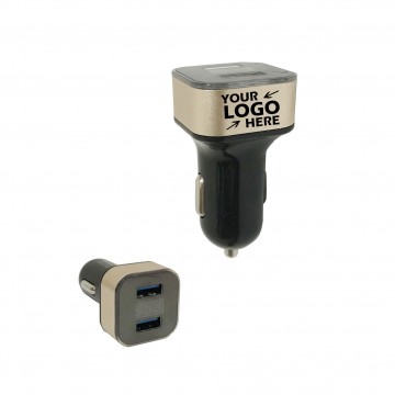 Car Charger Dual Port USB with LED Display
